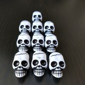 🧁 3/$30 Ten Little Skull Decorations NEW
